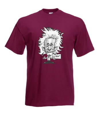 ΜΠΟΡΝΤΩ t-shirt FRUIT OF THE LOOM με στάμπα Αϊνστάιν 