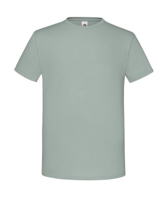 ΑΠΑΛΟ ΠΡΑΣΙΝΟ  T-shirt FRUIT OF THE LOOM σε στενή γραμμή.