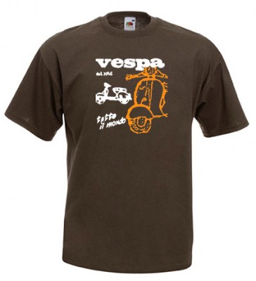 ΚΑΦΕ t-shirt FRUIT OF THE LOOM με στάμπα VESPA