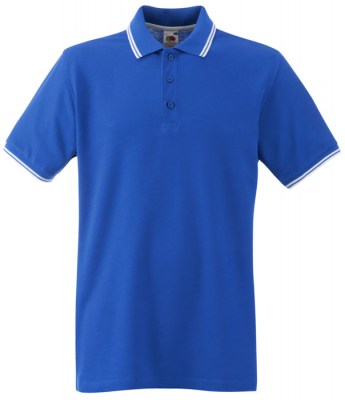 ΜΠΛΕ ΡΟΥΑ/ΛΕΥΚΟ FRUIT OF THE LOOM Polo Premium Tipped