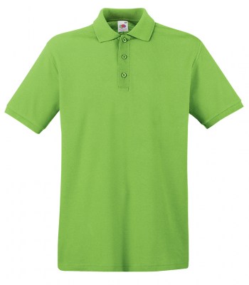 LIME Fruit Of The Loom Polo Premium