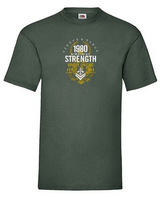 FRUIT OF THE LOOM T-shirt με στάμπα A8735 ΠΡΑΣΙΝΟ ΣΚΟΥΡΟ