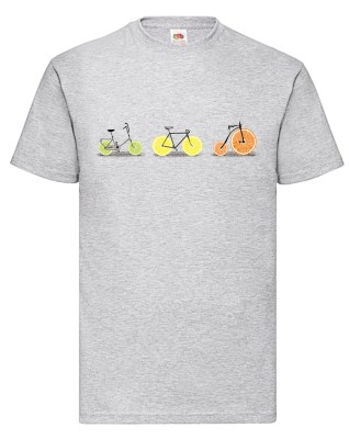 FRUIT OF THE LOOM T-shirt με στάμπα ART321 ΓΚΡΙ ΜΕΛΑΝΖΕ