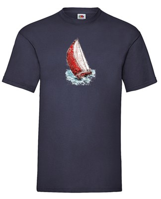 FRUIT OF THE LOOM T-shirt με στάμπα ART342 ΜΠΛΕ