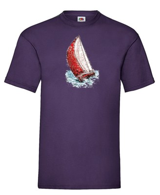 FRUIT OF THE LOOM T-shirt με στάμπα ART342 ΜΩΒ 