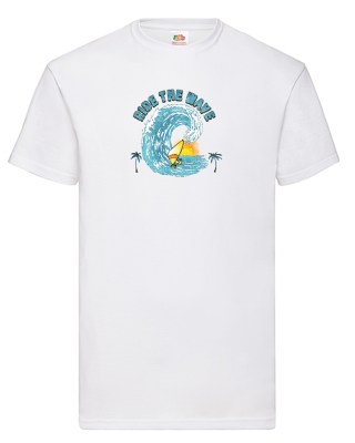 FRUIT OF THE LOOM T-shirt με στάμπα ART361  ΛΕΥΚΟ