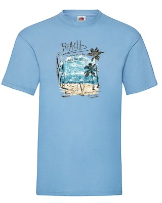 FRUIT OF THE LOOM T-SHIRT -t-shirt- ART364 ΓΑΛΑΖΙΟ