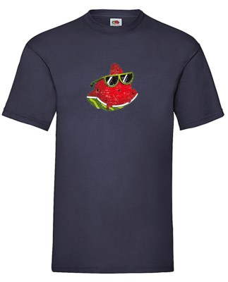 FRUIT OF THE LOOM T-shirt με στάμπα K2505 ΜΠΛΕ 