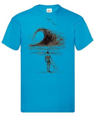 FRUIT OF THE LOOM T-shirt με στάμπα K304  ΤΥΡΚΟΥΑΖ