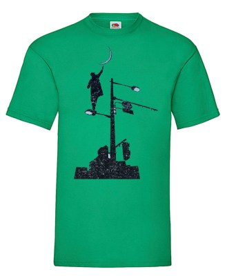 FRUIT OF THE LOOM T-shirt με στάμπα K310 ΠΡΑΣΙΝΟ