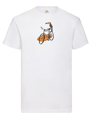 FRUIT OF THE LOOM T-shirt με στάμπα K5488  ΛΕΥΚΟ