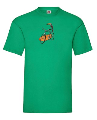 FRUIT OF THE LOOM T-shirt με στάμπα K5488  ΠΡΑΣΙΝΟ