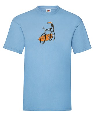 FRUIT OF THE LOOM T-shirt με στάμπα K5488 ΓΑΛΑΖΙΟ