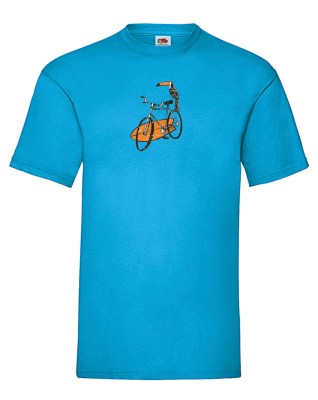 FRUIT OF THE LOOM T-shirt με στάμπα K5488  ΤΥΡΚΟΥΑΖ