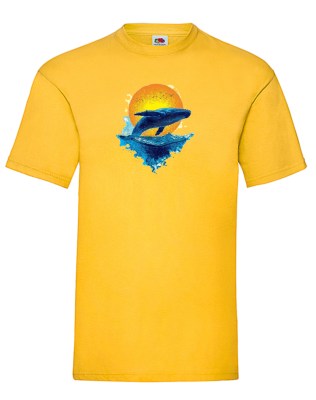 FRUIT OF THE LOOM T-shirt με στάμπα K5497 ΚΙΤΡΙΝΟ