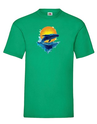 FRUIT OF THE LOOM T-shirt με στάμπα K5497 ΠΡΑΣΙΝΟ