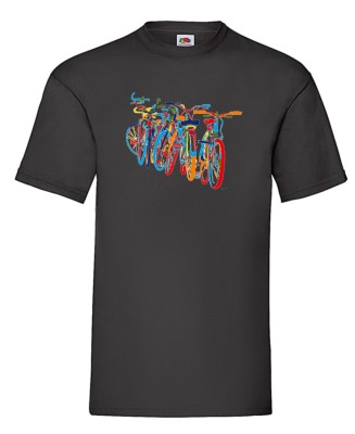 FRUIT OF THE LOOM T-SHIRT -t-shirt- Z646 ΜΑΥΡΟ