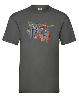 FRUIT OF THE LOOM T-SHIRT -t-shirt- Z646 ΓΚΡΙ ΣΚΟΥΡΟ