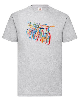 FRUIT OF THE LOOM T-SHIRT -t-shirt- Z646 ΓΚΡΙ ΜΕΛΑΝΖΕ